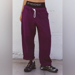 FP Movement Women's Top Score Barrel Pants Deep Mulberry